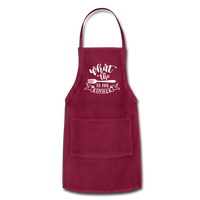 Adjustable Apron - burgundy