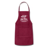 Adjustable Apron - burgundy