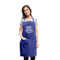 Adjustable Apron - royal blue