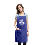 Adjustable Apron - royal blue