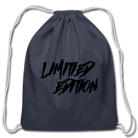 Cotton Drawstring Bag - navy