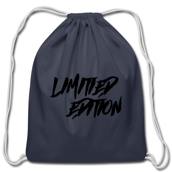 Cotton Drawstring Bag - navy