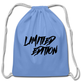 Cotton Drawstring Bag - carolina blue