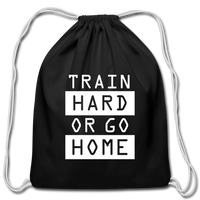 Cotton Drawstring Bag - black