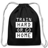 Cotton Drawstring Bag - black