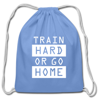 Cotton Drawstring Bag - carolina blue