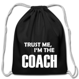 Cotton Drawstring Bag - black