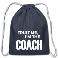 Cotton Drawstring Bag - navy