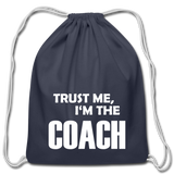 Cotton Drawstring Bag - navy