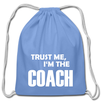 Cotton Drawstring Bag - carolina blue