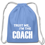 Cotton Drawstring Bag - carolina blue