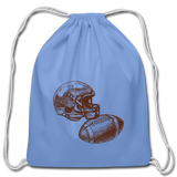 Cotton Drawstring Bag - carolina blue