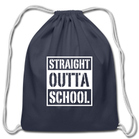 Cotton Drawstring Bag - navy