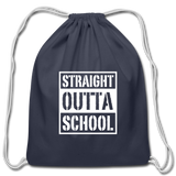 Cotton Drawstring Bag - navy