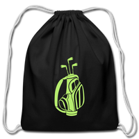 Cotton Drawstring Bag - black