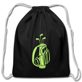 Cotton Drawstring Bag - black