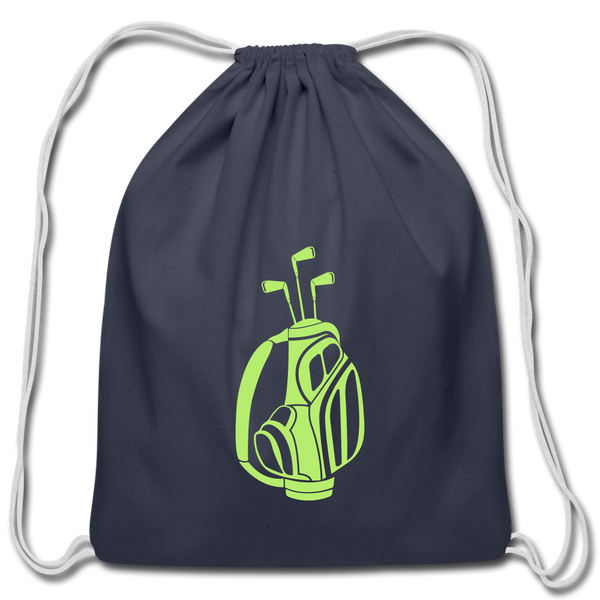 Cotton Drawstring Bag - navy