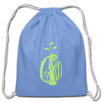 Cotton Drawstring Bag - carolina blue