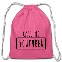 Cotton Drawstring Bag - pink