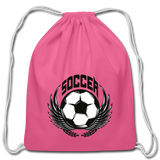 Cotton Drawstring Bag - pink