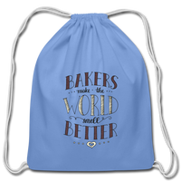 Cotton Drawstring Bag - carolina blue