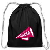 Cotton Drawstring Bag - black