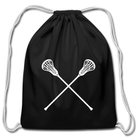 Cotton Drawstring Bag - black