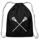 Cotton Drawstring Bag - black