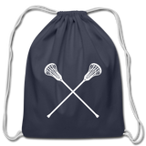 Cotton Drawstring Bag - navy