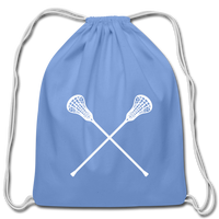 Cotton Drawstring Bag - carolina blue