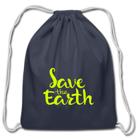 Cotton Drawstring Bag - navy