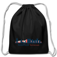 Cotton Drawstring Bag - black