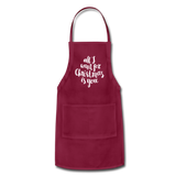 Adjustable Apron - burgundy