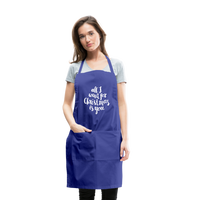 Adjustable Apron - royal blue