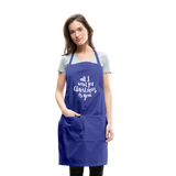 Adjustable Apron - royal blue