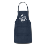 Adjustable Apron - navy