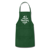 Adjustable Apron - forest green