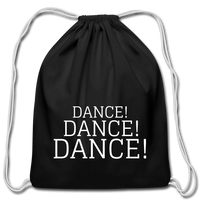 Cotton Drawstring Bag - black