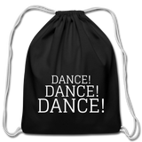 Cotton Drawstring Bag - black