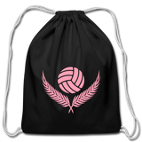 Cotton Drawstring Bag - black