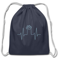 Cotton Drawstring Bag - navy