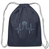 Cotton Drawstring Bag - navy