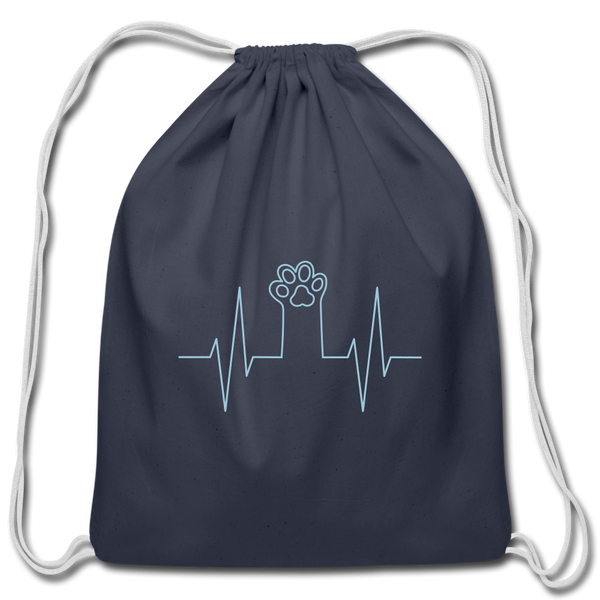 Cotton Drawstring Bag - navy