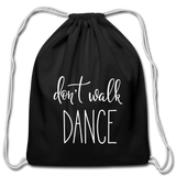 Cotton Drawstring Bag - black