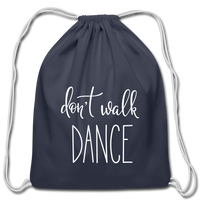 Cotton Drawstring Bag - navy