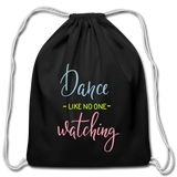 Cotton Drawstring Bag - black