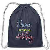 Cotton Drawstring Bag - navy