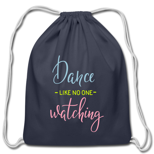 Cotton Drawstring Bag - navy