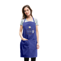 Adjustable Apron - royal blue