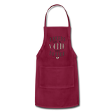 Adjustable Apron - burgundy